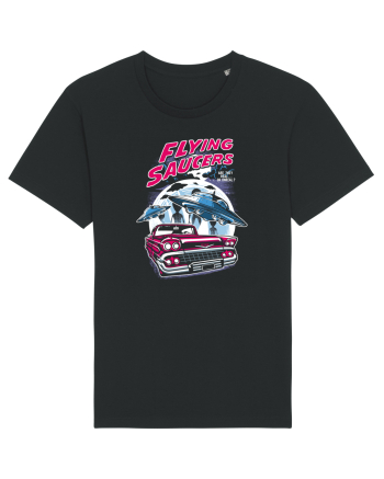 Flying Saucers Vintage Car Black