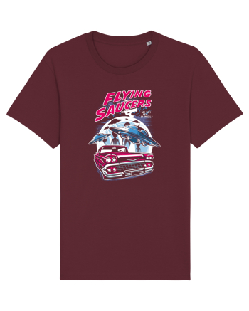 Flying Saucers Vintage Car Burgundy
