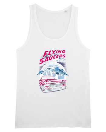 Flying Saucers Vintage Car White