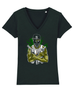 Gangsta Zombie Tricou mânecă scurtă guler V Damă Evoker