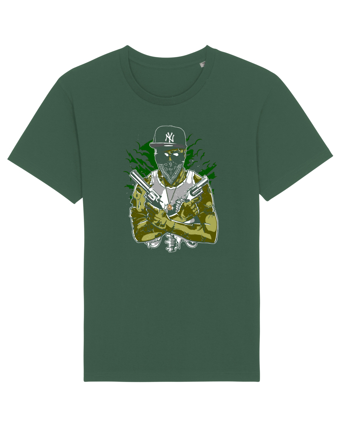 Tricou mânecă scurtă Unisex Rocker Bottle Green