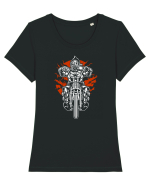 Chopper Gasmask Rider Tricou mânecă scurtă guler larg fitted Damă Expresser