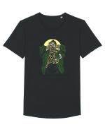 Gasmask Gangsta Tricou mânecă scurtă guler larg Bărbat Skater