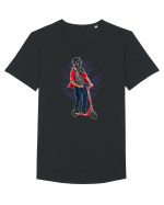 Scooter Rider Tricou mânecă scurtă guler larg Bărbat Skater