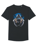 Graffiti Badass Tricou mânecă scurtă guler larg Bărbat Skater