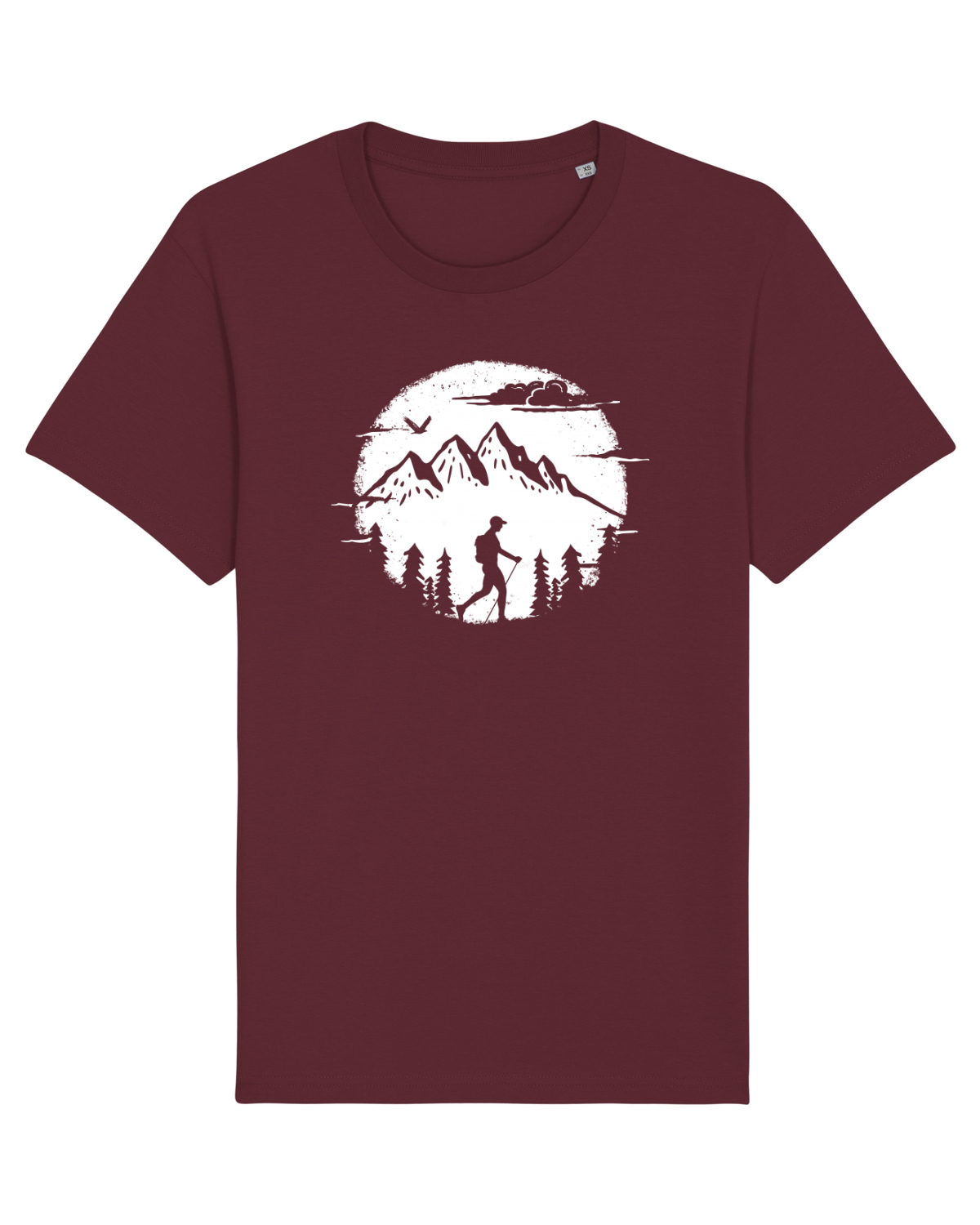 Tricou mânecă scurtă Unisex Rocker Burgundy