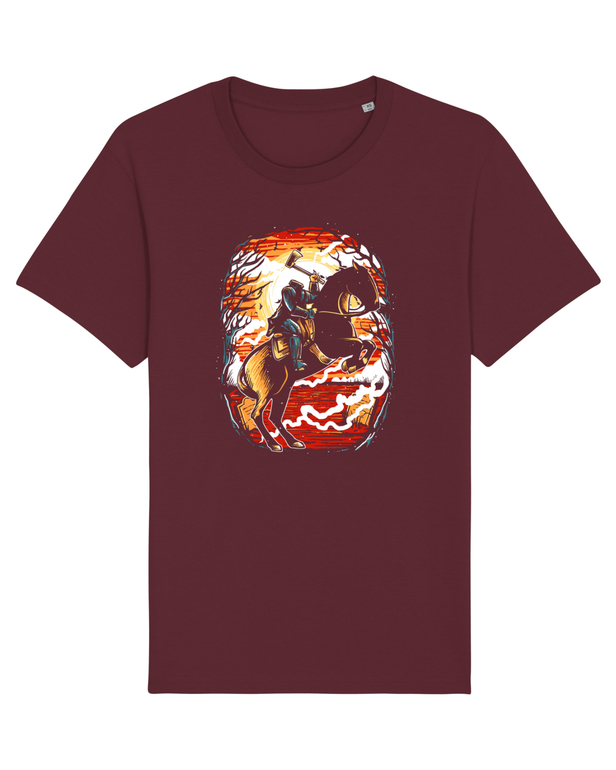 Tricou mânecă scurtă Unisex Rocker Burgundy