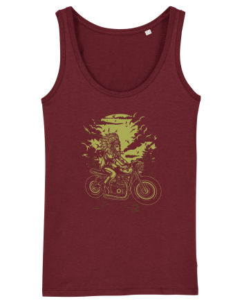 Indian Chief Riding Burgundy