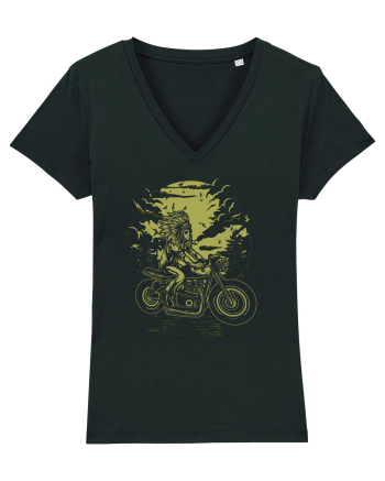Indian Chief Riding Black