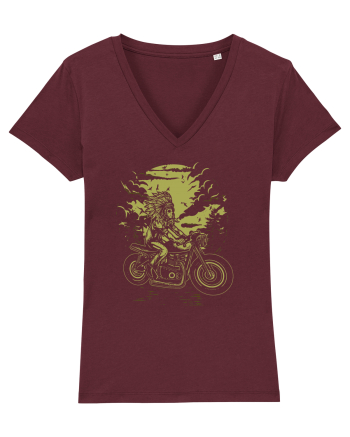 Indian Chief Riding Burgundy