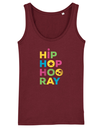 HIP HOP Hooray Retro Style Burgundy