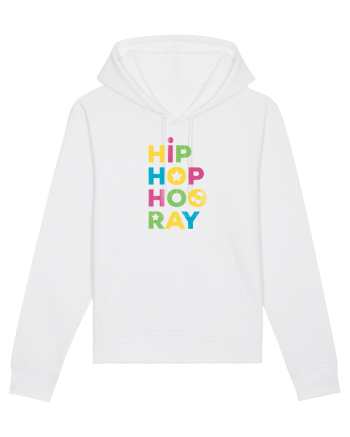 HIP HOP Hooray Retro Style White