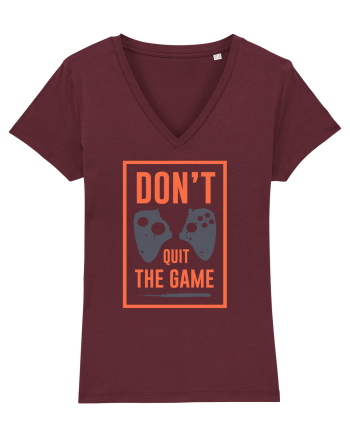 Don't Quit The Game Burgundy
