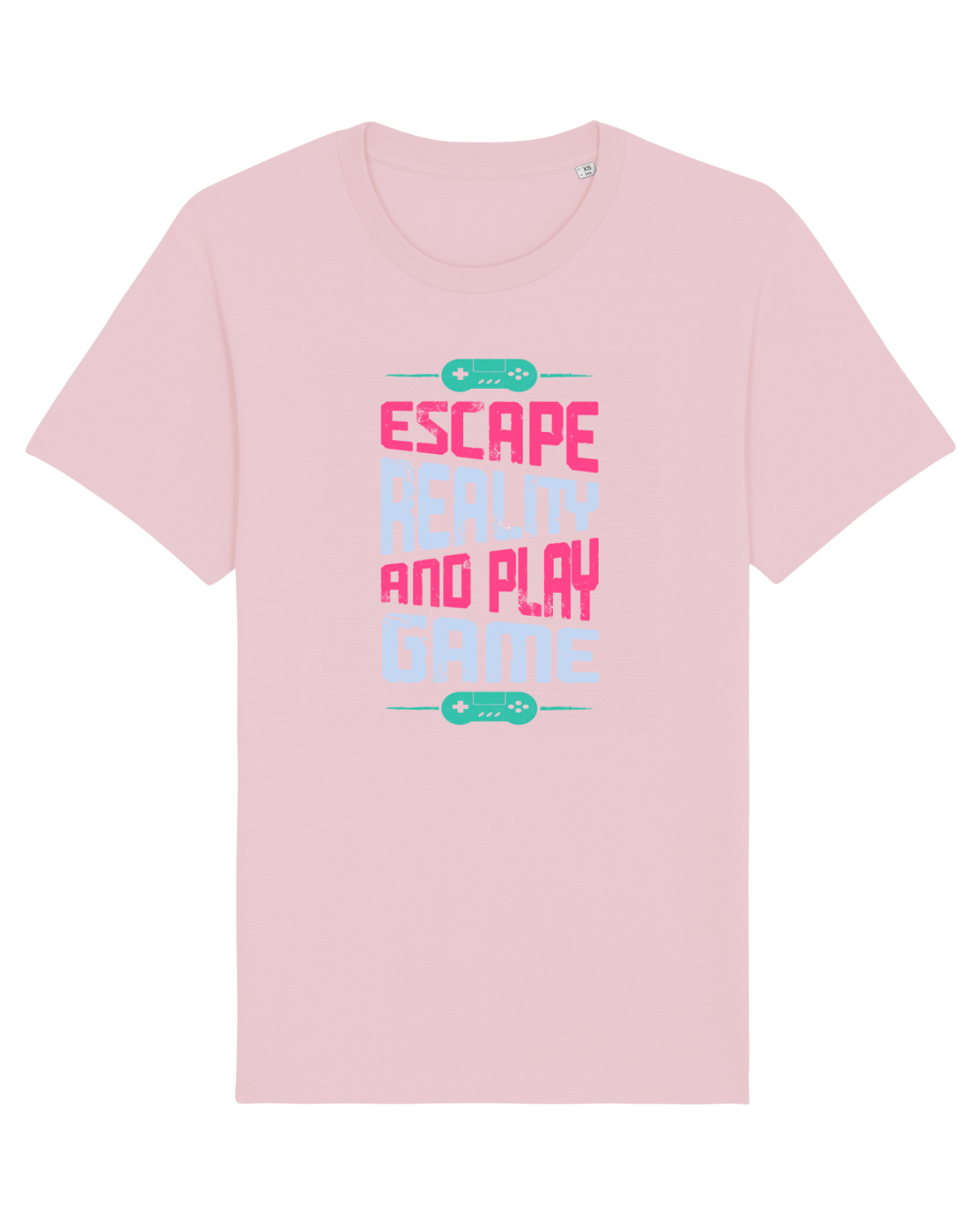 Tricou mânecă scurtă Unisex Rocker Cotton Pink