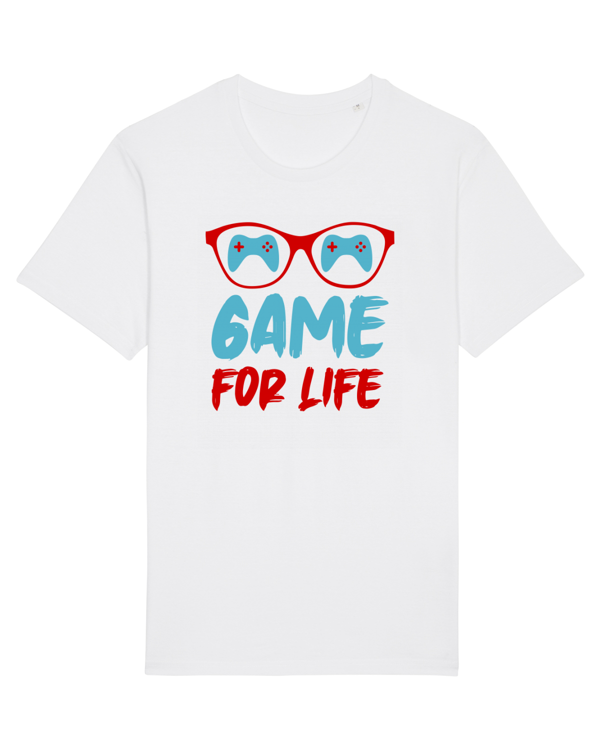 Tricou mânecă scurtă Unisex Rocker White