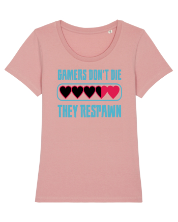 Gamers Don't Die, They Respawn Canyon Pink