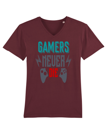 Gamers Never Die Burgundy