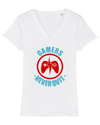 Gamers Never Quit White