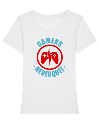 Gamers Never Quit White