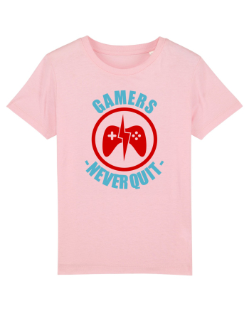 Gamers Never Quit Cotton Pink