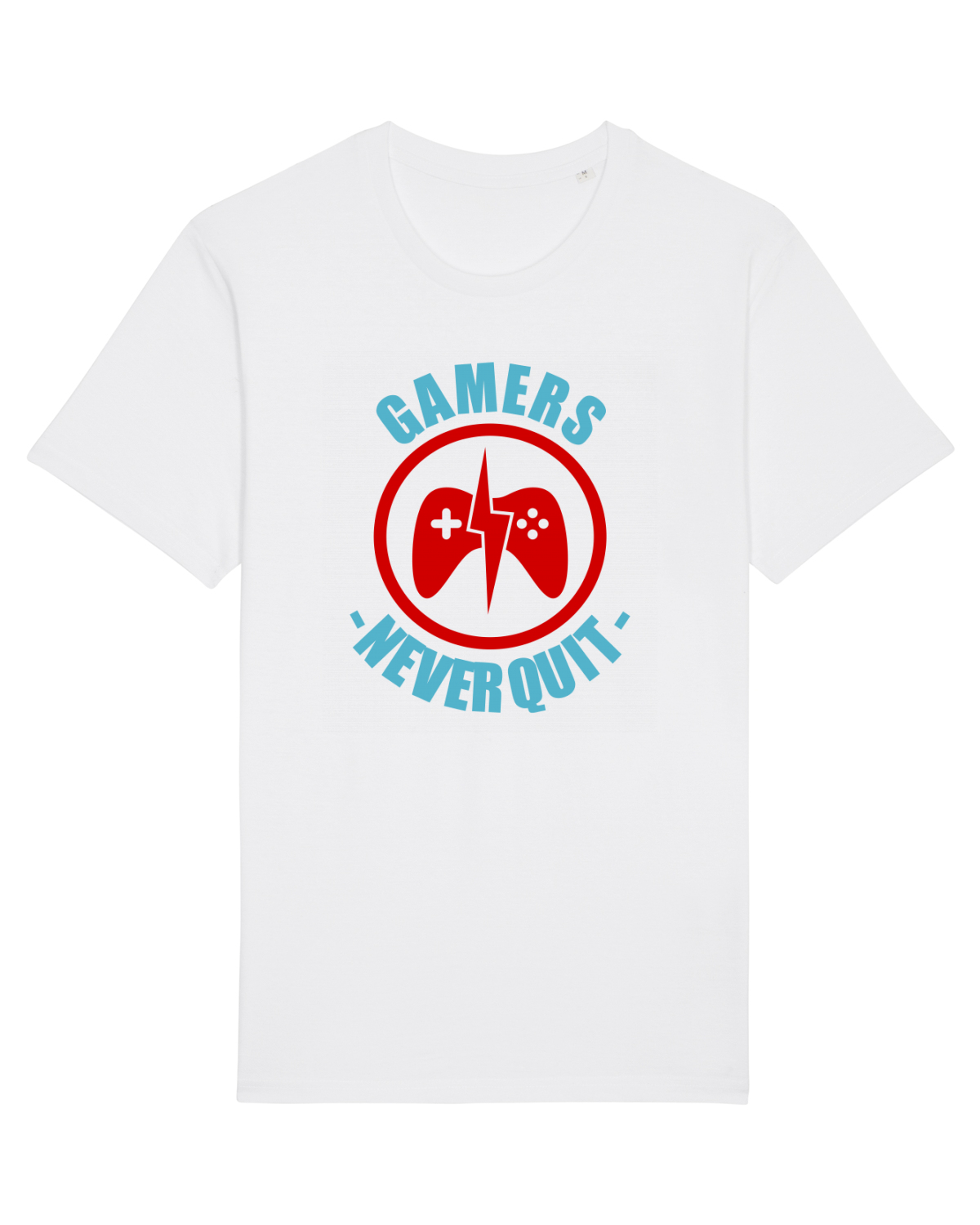 Tricou mânecă scurtă Unisex Rocker White