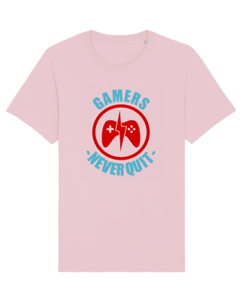Gamers Never Quit Cotton Pink
