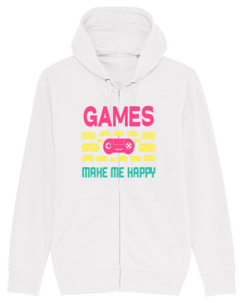 Games Make Me Happy White