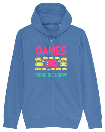Games Make Me Happy Bright Blue
