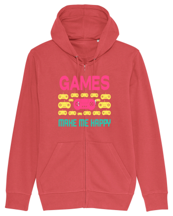 Games Make Me Happy Carmine Red