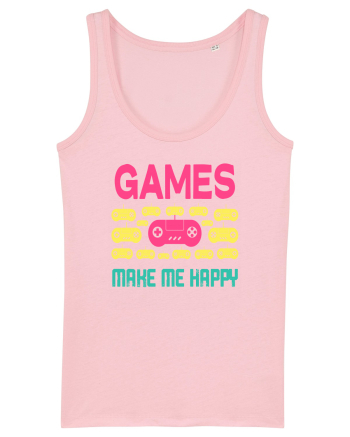 Games Make Me Happy Cotton Pink