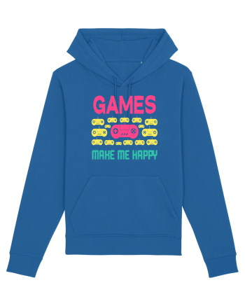 Games Make Me Happy Royal Blue