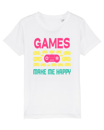 Games Make Me Happy White