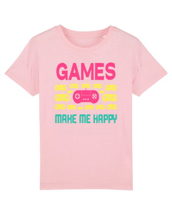 Games Make Me Happy Cotton Pink