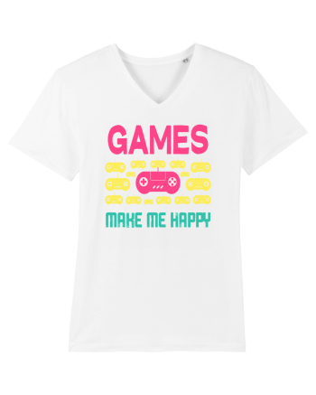 Games Make Me Happy White