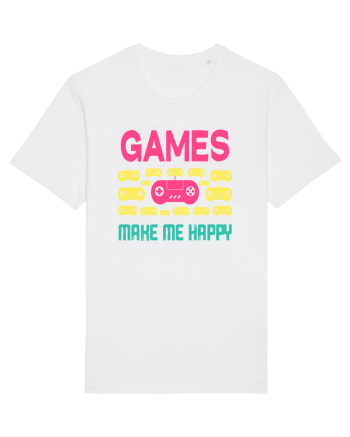 Games Make Me Happy White
