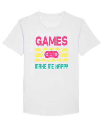 Games Make Me Happy White