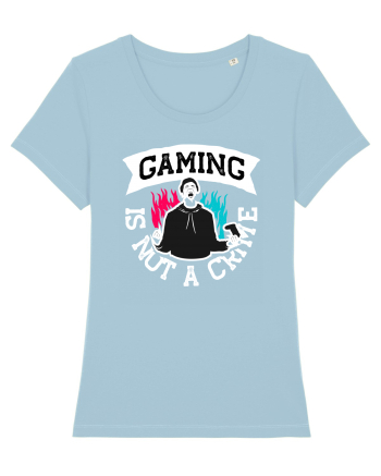 Gaming Is Not A Crime Sky Blue