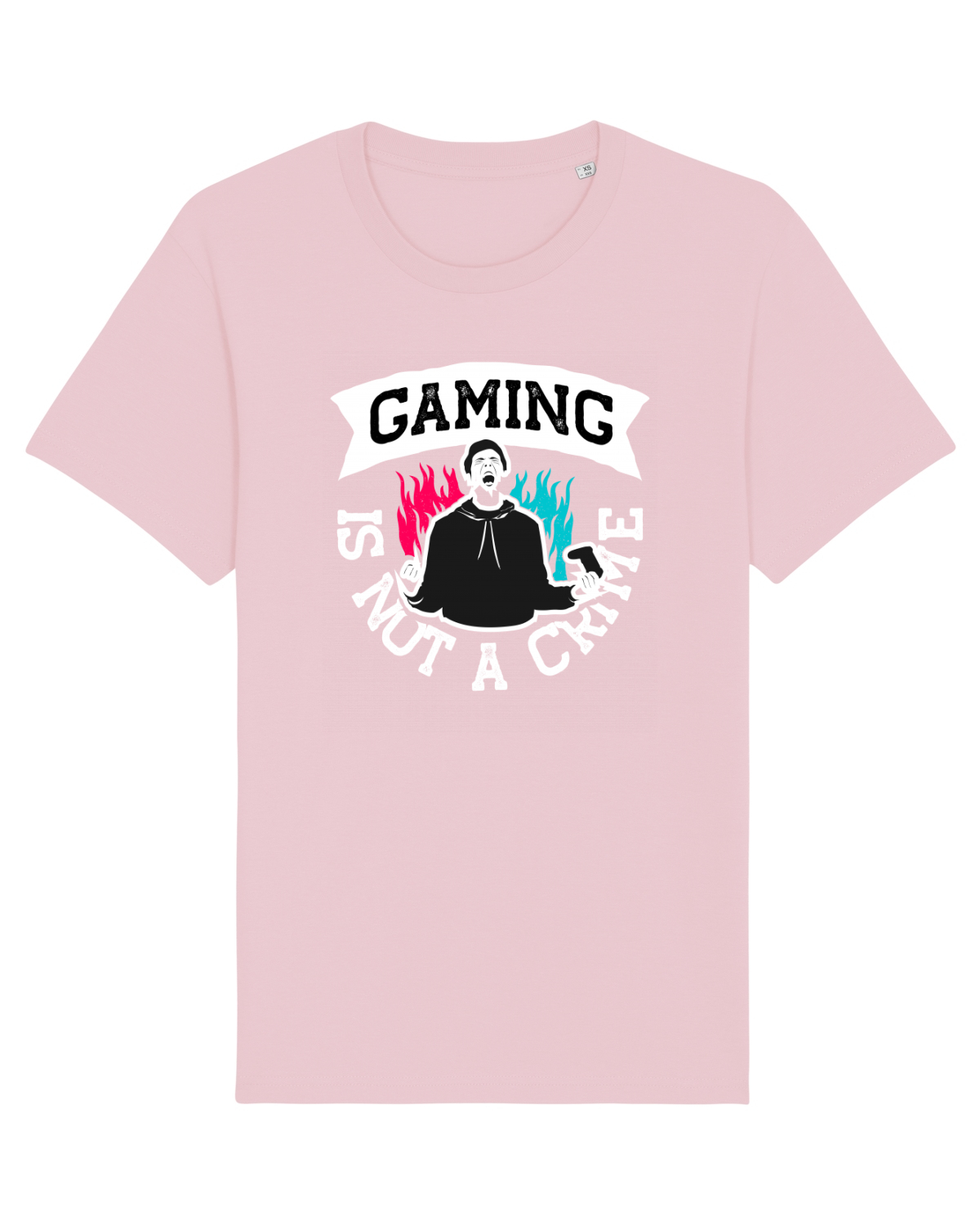 Tricou mânecă scurtă Unisex Rocker Cotton Pink