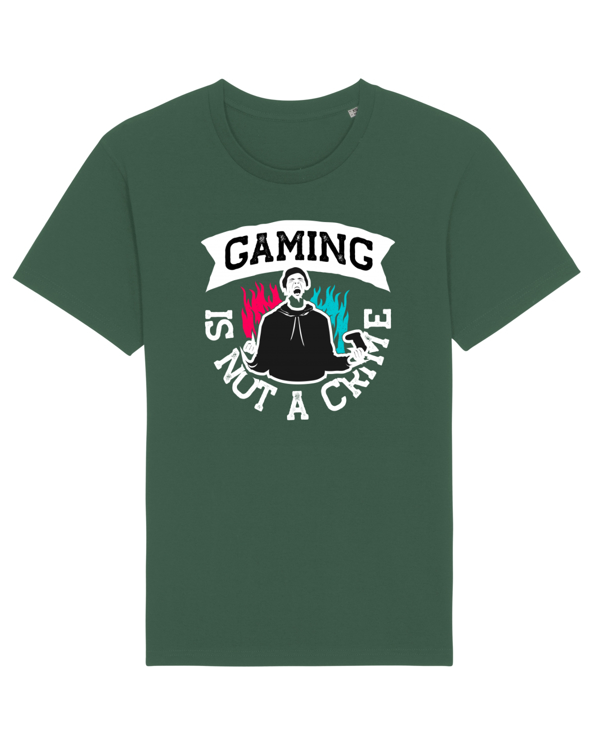 Tricou mânecă scurtă Unisex Rocker Bottle Green