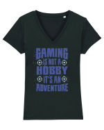 Gaming Is An Adventure Tricou mânecă scurtă guler V Damă Evoker