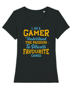 Gamer Passion Games Tricou mânecă scurtă guler larg fitted Damă Expresser