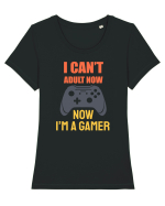 Now I'm A Gamer Tricou mânecă scurtă guler larg fitted Damă Expresser