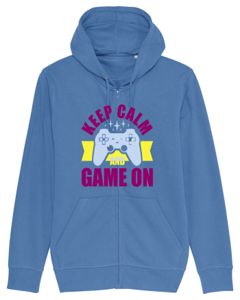 Keep Calm And Game On Bright Blue