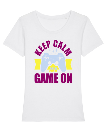 Keep Calm And Game On White
