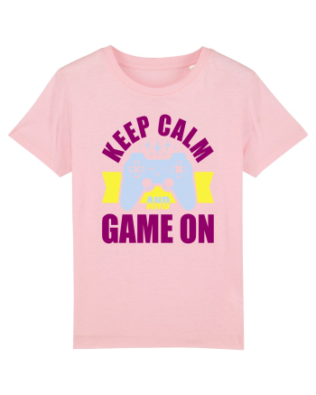 Keep Calm And Game On Cotton Pink