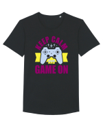 Keep Calm And Game On Tricou mânecă scurtă guler larg Bărbat Skater
