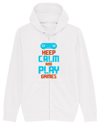 Keep Calm And Play Games White