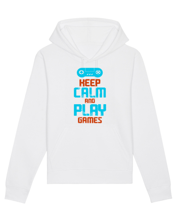 Keep Calm And Play Games White