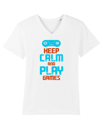 Keep Calm And Play Games White