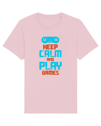 Keep Calm And Play Games Cotton Pink